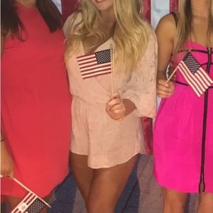 Blue Life - "Wild and Free" blush romper (M)